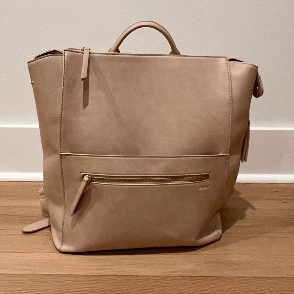 Fawn + Nordstrom Square Diaper Bag Beige